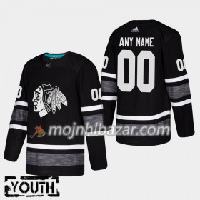 Dresovi Chicago Blackhawks Custom 2019 All-Star Adidas Crna Authentic - Dječji
